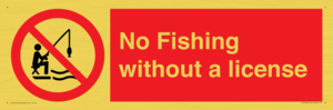 No Fishing without a license